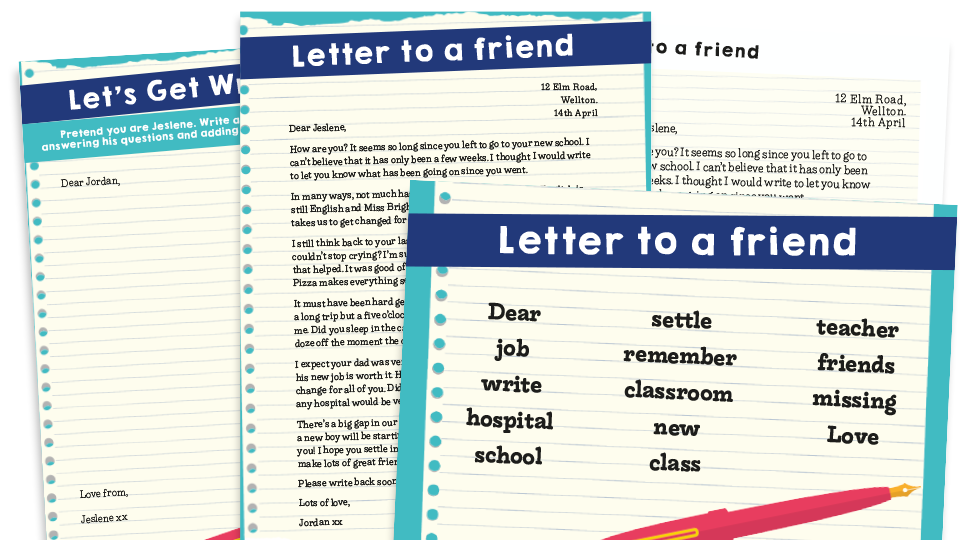 Letter writing practice pack